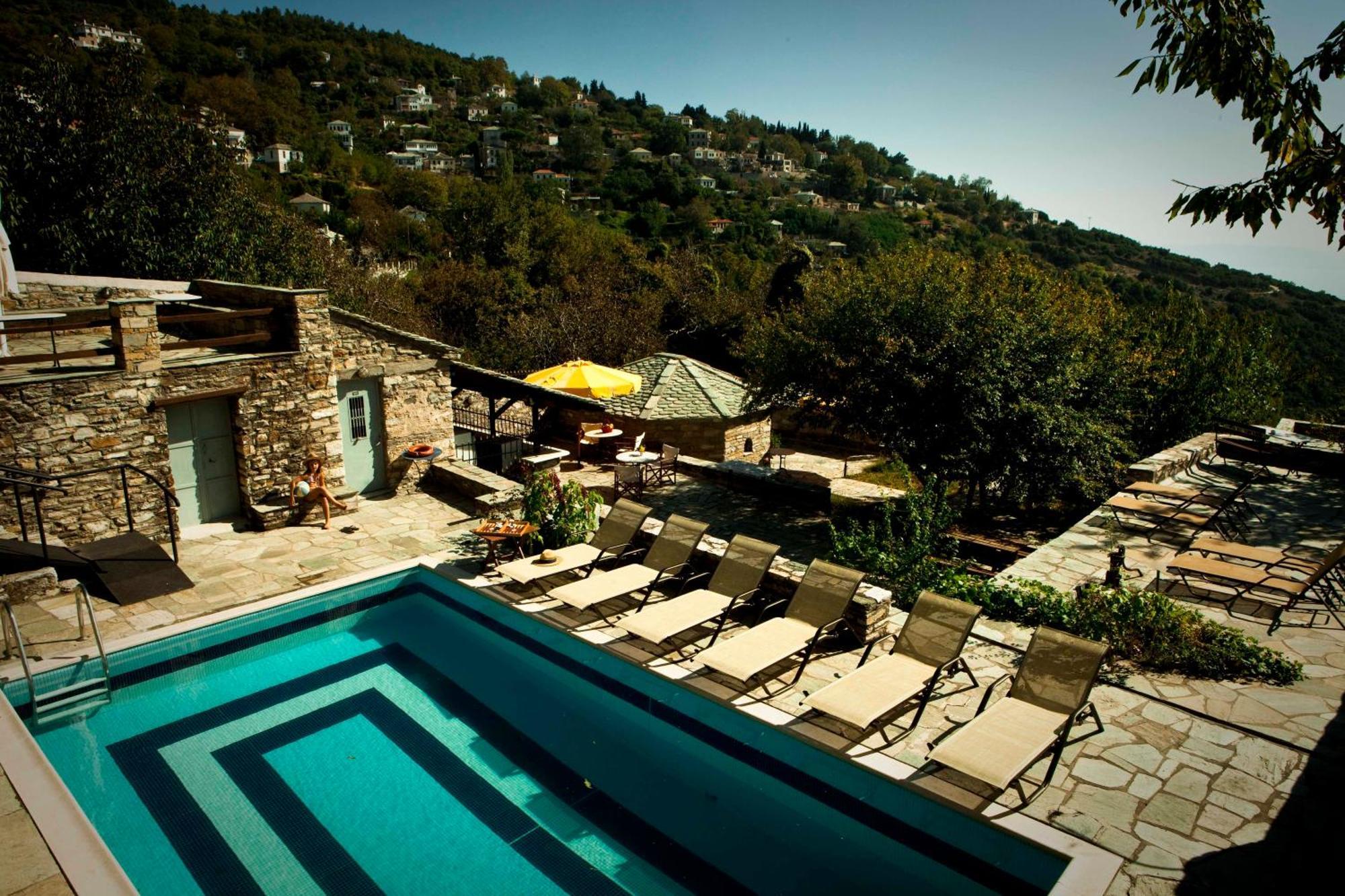 Archontiko Stathopoulou Hotel Agios Georgios Nileias Bagian luar foto